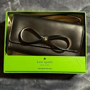 Kate Spade Black Leather Bow Bag